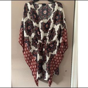 Drawstring waisted slouch tunic